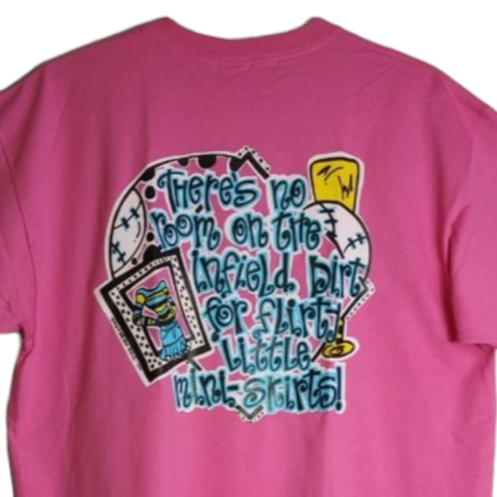 NWT Southern Belle Women's Tee  Graphic Baseball Design 100% Cotton Size 2X
